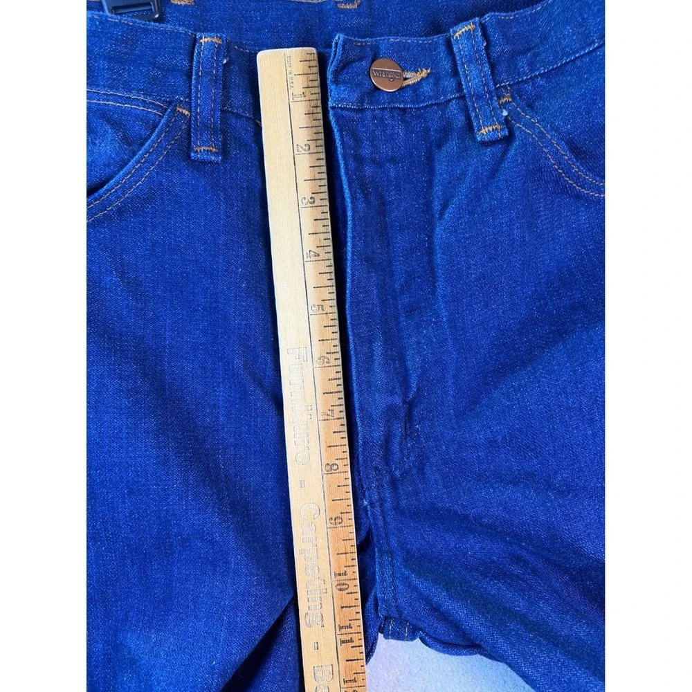 Vtg Wrangler Jeans Women 29x32 Blue '70s 845PWO No Fault USA Made Talon Zip Boot